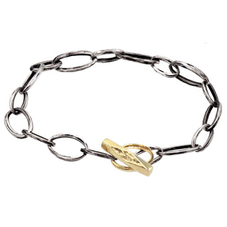 OUTSHINE TOGGLE CHAIN BRACELET, MIXED METAL