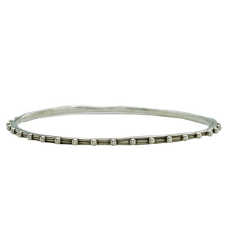 JAIPUR EVERMORE BANGLE, OVAL SILVER