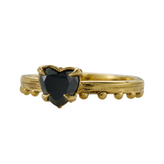 JAIPUR SWING AND SWAY 2-RING STACK, BLACK HEART