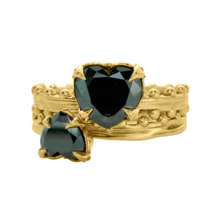 JAIPUR SWAY SOLITAIRE, BLACK HEART