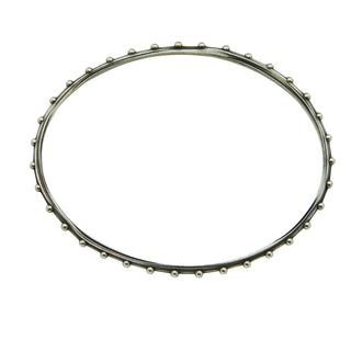 JAIPUR EVERMORE BANGLE, OVAL SILVER