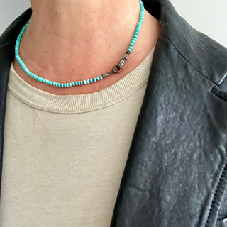 LITHE, TURQUOISE SILVER STUDDED CLASP